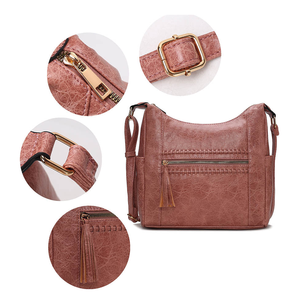 MKF Collection Marseille Shoulder Bag for Women Vegan Leather Handbag Crossbody Bag by Mia K Image 7