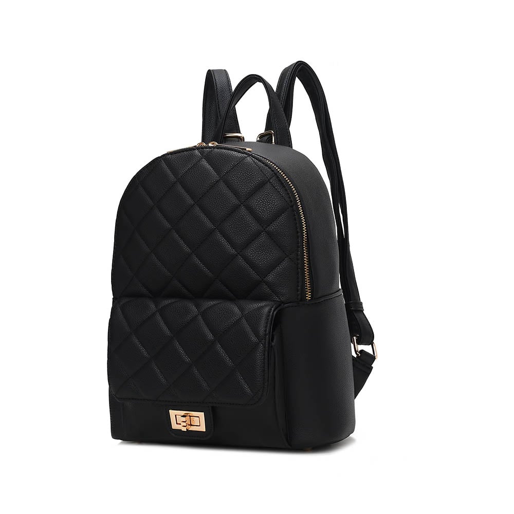 MKF Collection Dimitria Womens Backpack Quilted and Smooth Daypack Bag by Mia K Image 2