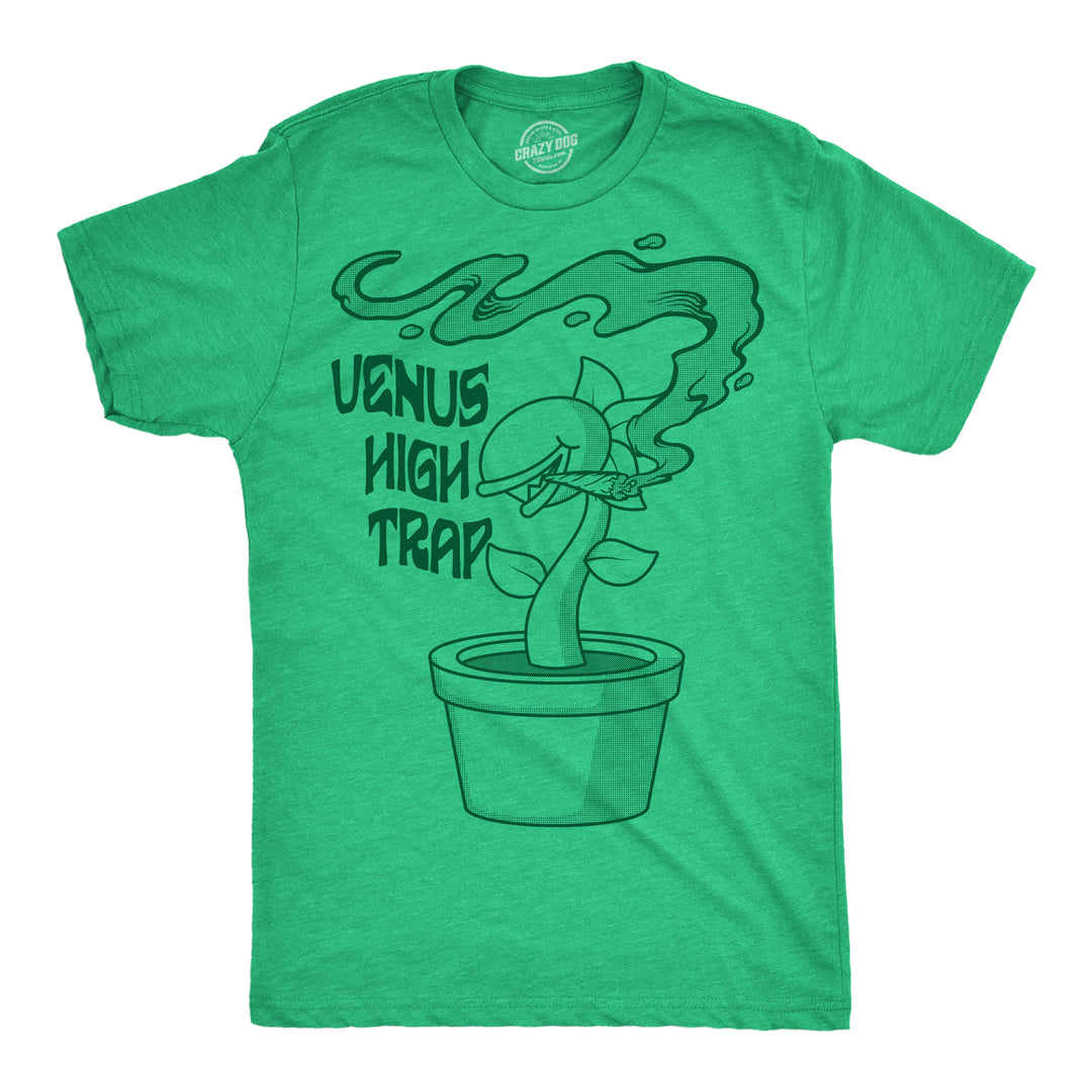 Mens Funny T Shirts Venus High Trap Sarcastic 420 Graphic Novelty Tee For Men Image 1