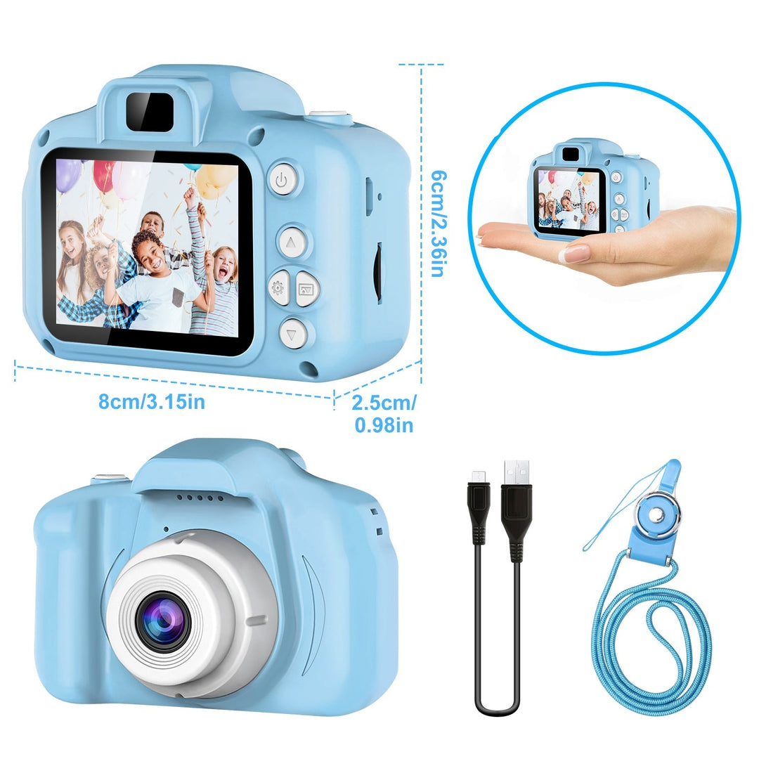 Kids Digital Camera with 2.0 Screen 12MP 1080P FHD Video Camera 4X Digital Zoom Games Image 8