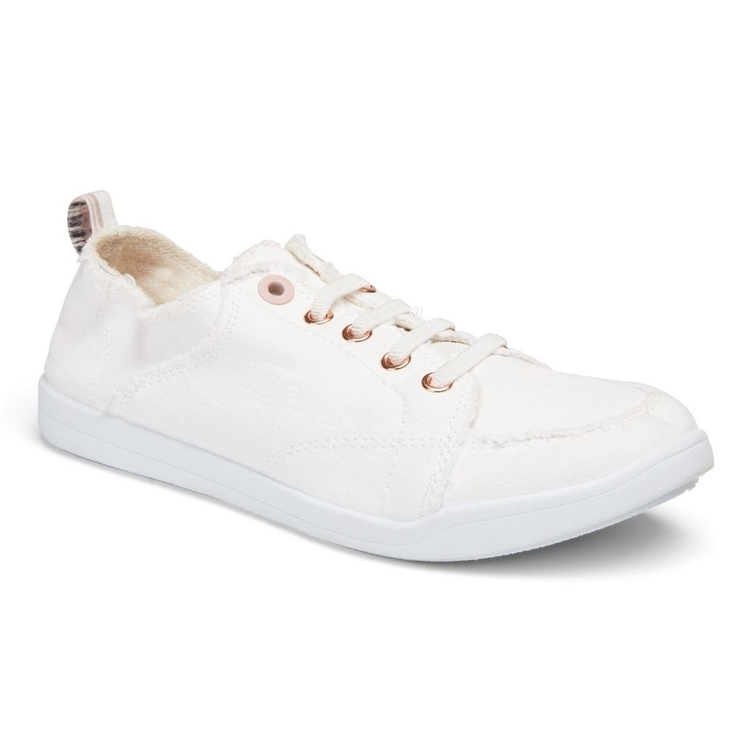 Vionic Womens Beach Pismo Canvas Sneaker Cream Eco-Certified Cotton Size 10011625122 Image 1