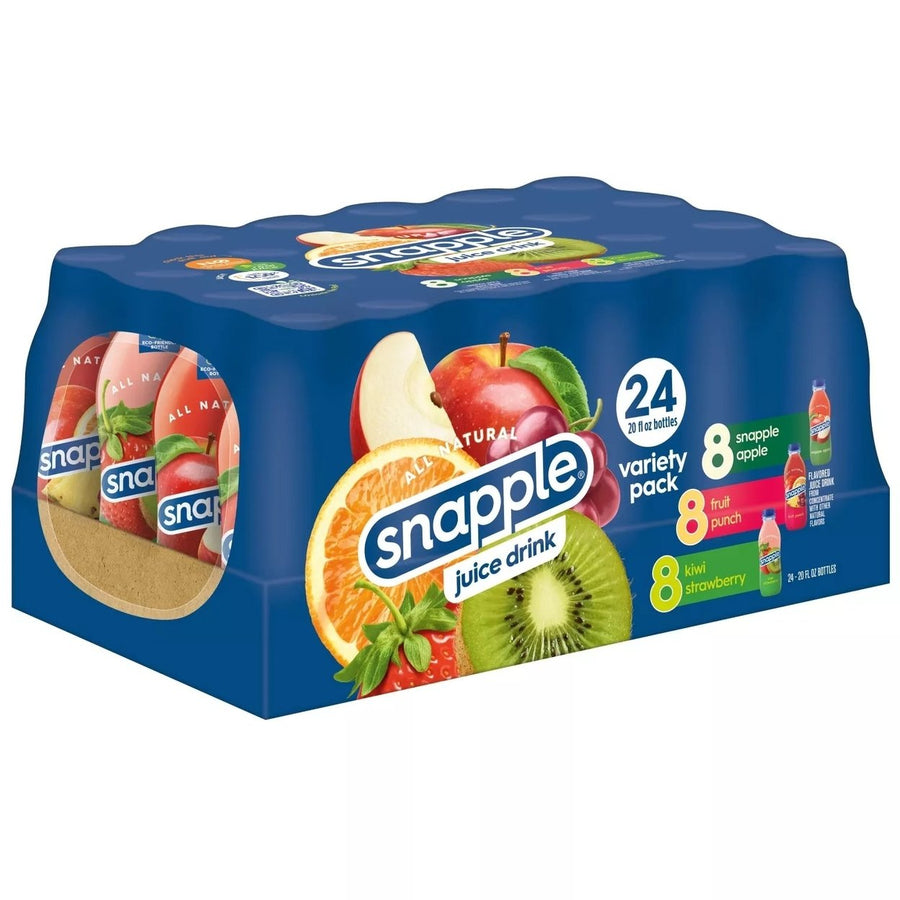 Snapple Juice Drink Variety Pack 20 Fluid Ounce (Pack of 24) Image 1