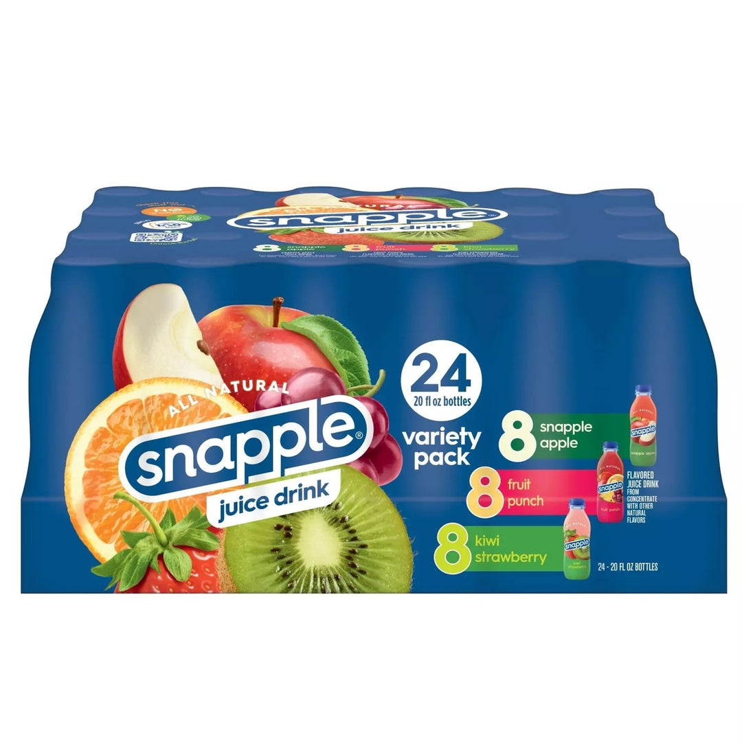 Snapple Juice Drink Variety Pack 20 Fluid Ounce (Pack of 24) Image 3