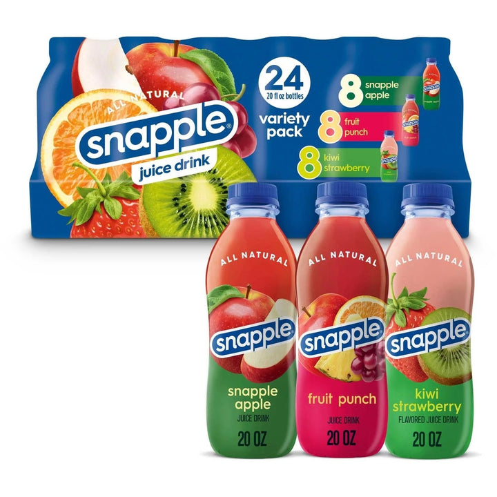 Snapple Juice Drink Variety Pack 20 Fluid Ounce (Pack of 24) Image 4