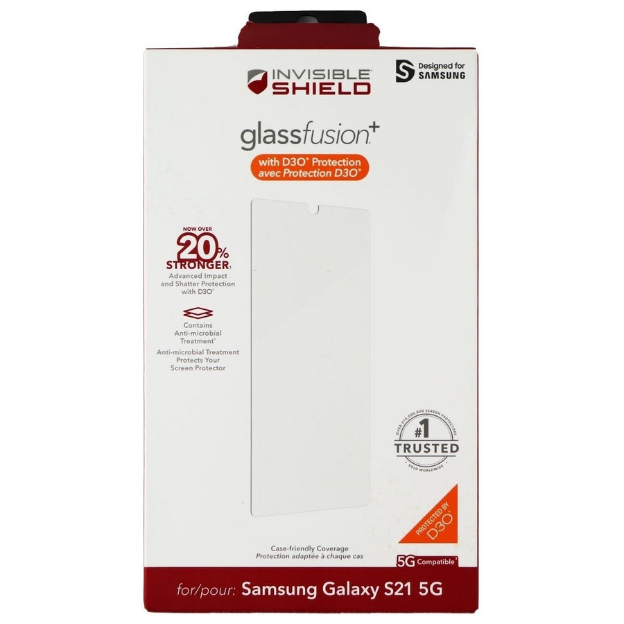 ZAGG InvisibleShield GlassFusion+ Screen Protector for Samsung Galaxy S21 5G Image 1