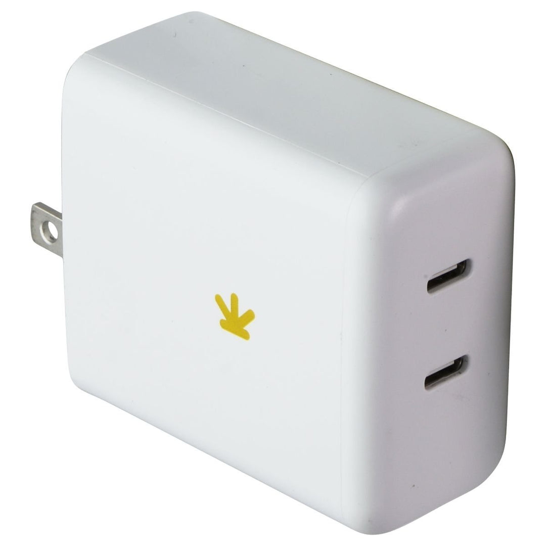 JEWEL (65W) Dual USB-C Wall Charger - White Image 1