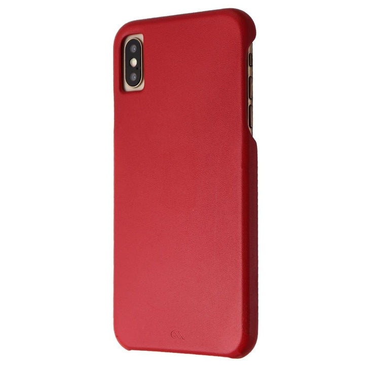 Case-Mate Barely There Genuine Leather Hard Case for Apple iPhone XS Max - Red Image 1