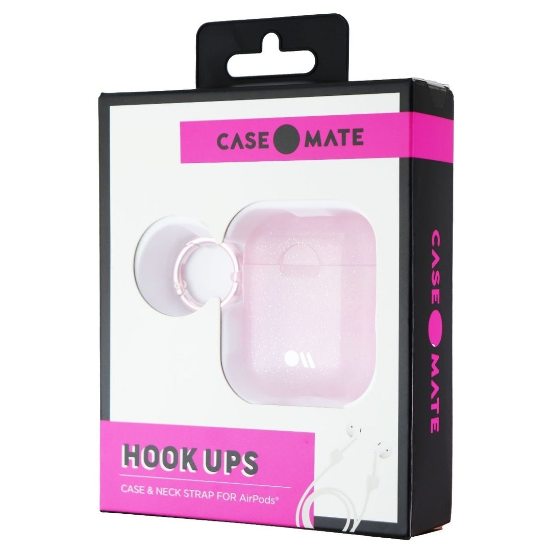 Case-Mate Hook Ups Case and Neck Strap for Apple AirPods (1st and 2nd Gen) - Pink Image 1