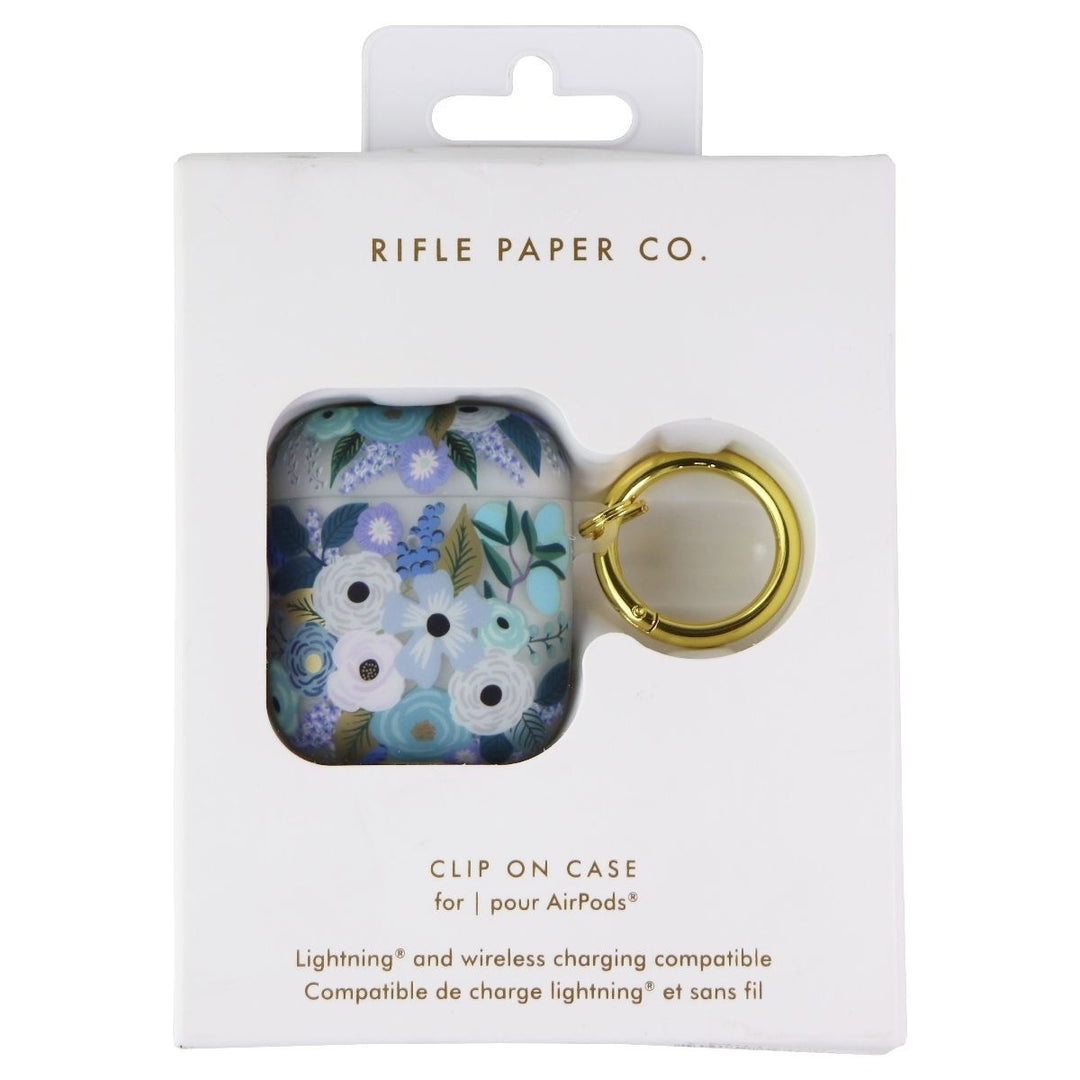 Rifle Paper CO. Case for Apple AirPods 1 and 2 - Garden Party Blue/Gold Image 1