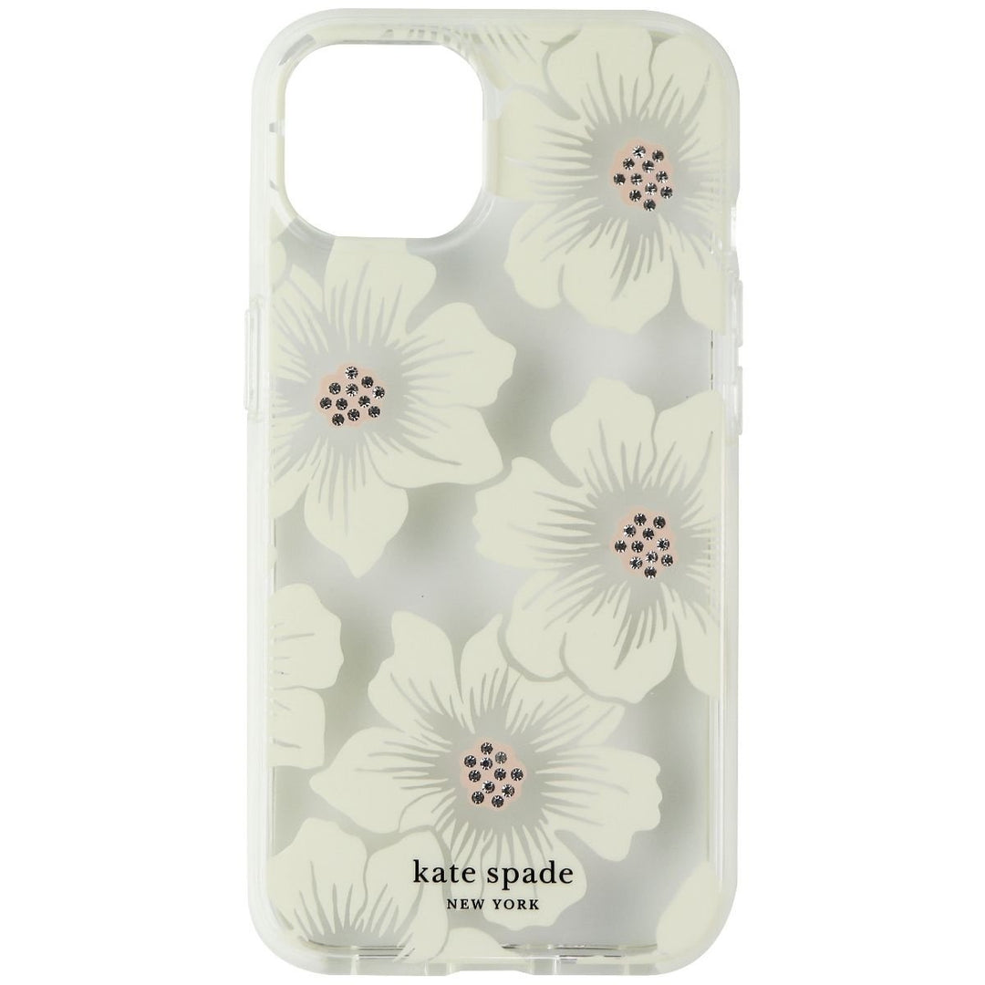 Kate Spade York Series Case for iPhone 13 - Hollyhock Floral Clear Image 2