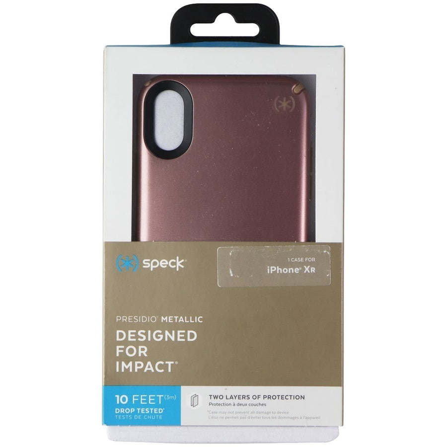 Speck Presidio Metallic Series Case for Apple iPhone XR - Rose Gold Image 1