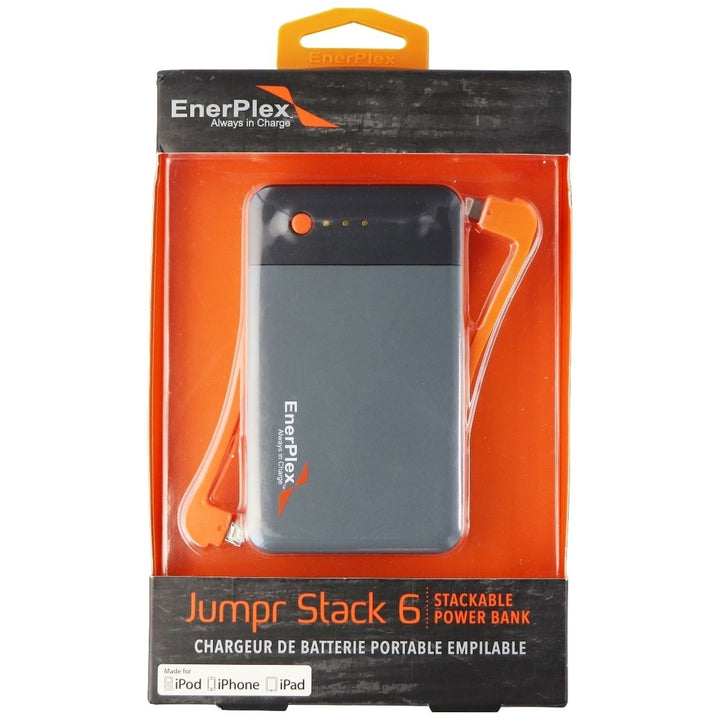 EnerPlex Jumpr Stack 6 Series Portable Battery Pack for Apple (6200mAh) - Gray Image 1