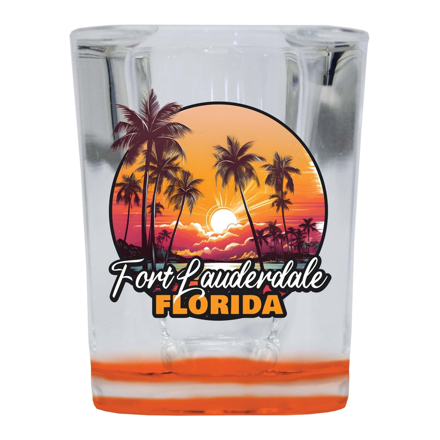 Fort Lauderdale Florida Design A Souvenir 2 Ounce Shot Glass Square Image 1