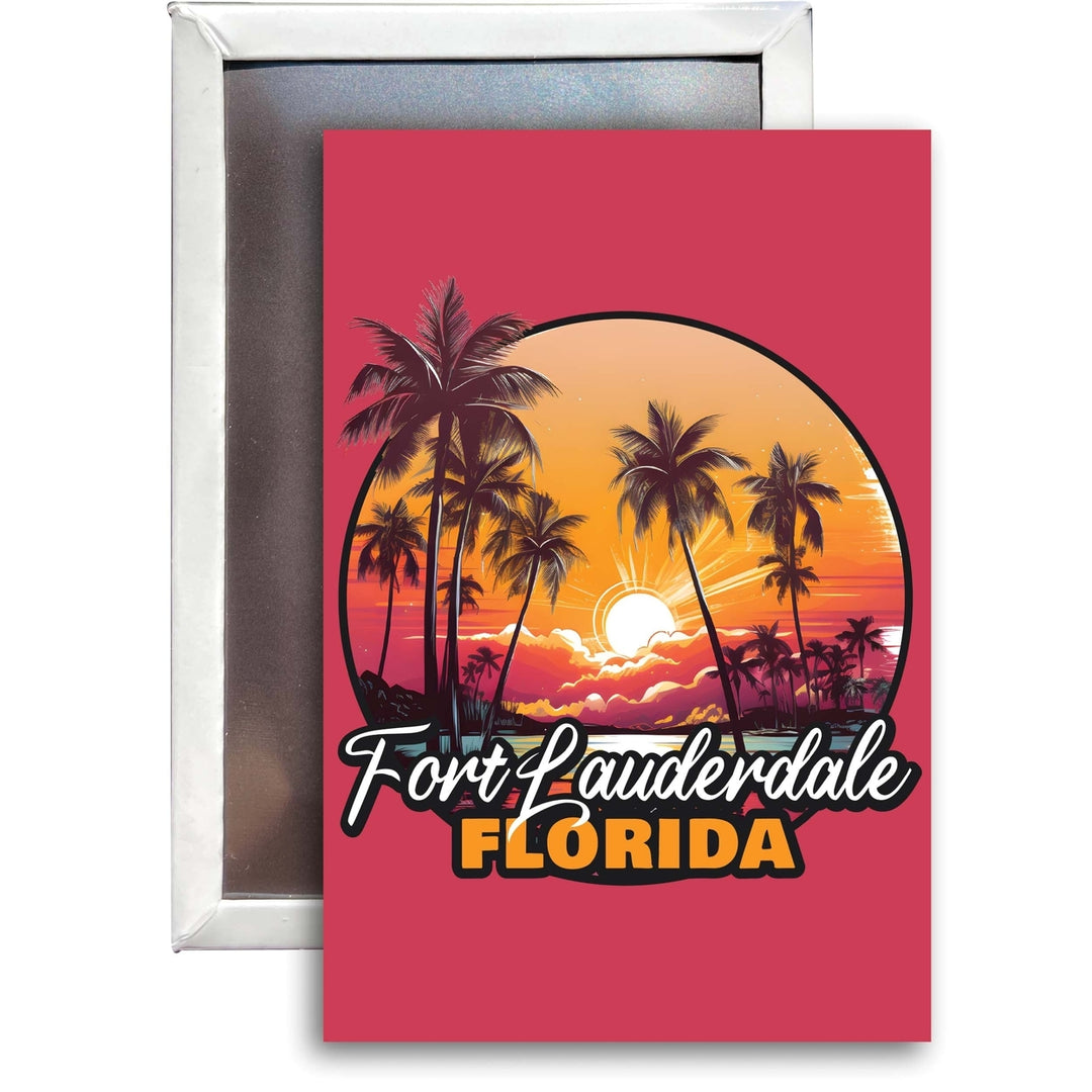 Fort Lauderdale Florida Design A Souvenir 2x3-Inch Fridge Magnet Image 1