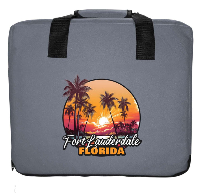 Fort Lauderdale Florida Design A Souvenir Destination Seat Cushion Image 2