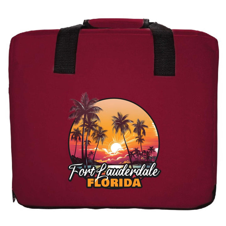 Fort Lauderdale Florida Design A Souvenir Destination Seat Cushion Image 3