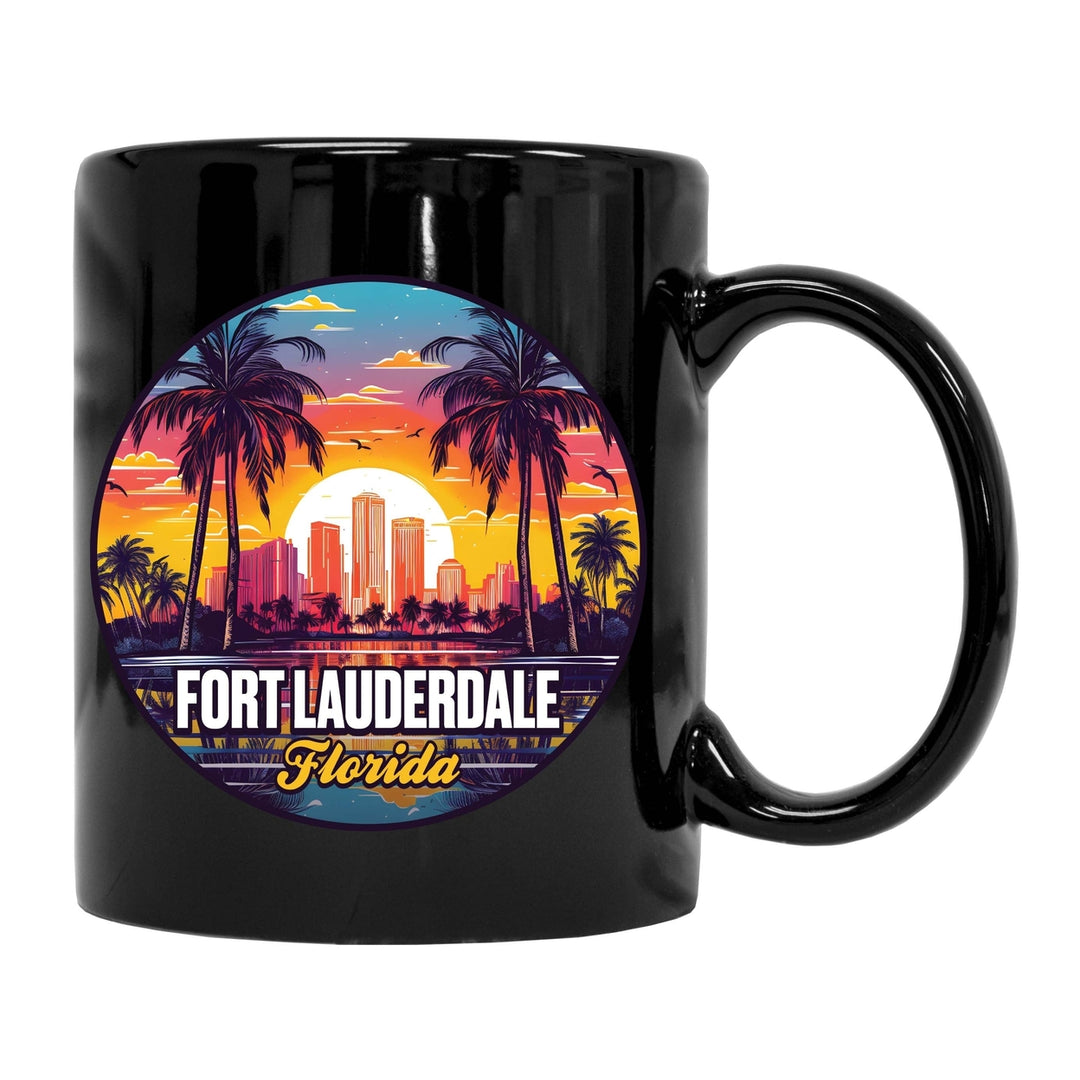 Fort Lauderdale Florida Design B Souvenir 12 oz Ceramic Coffee Mug Image 2