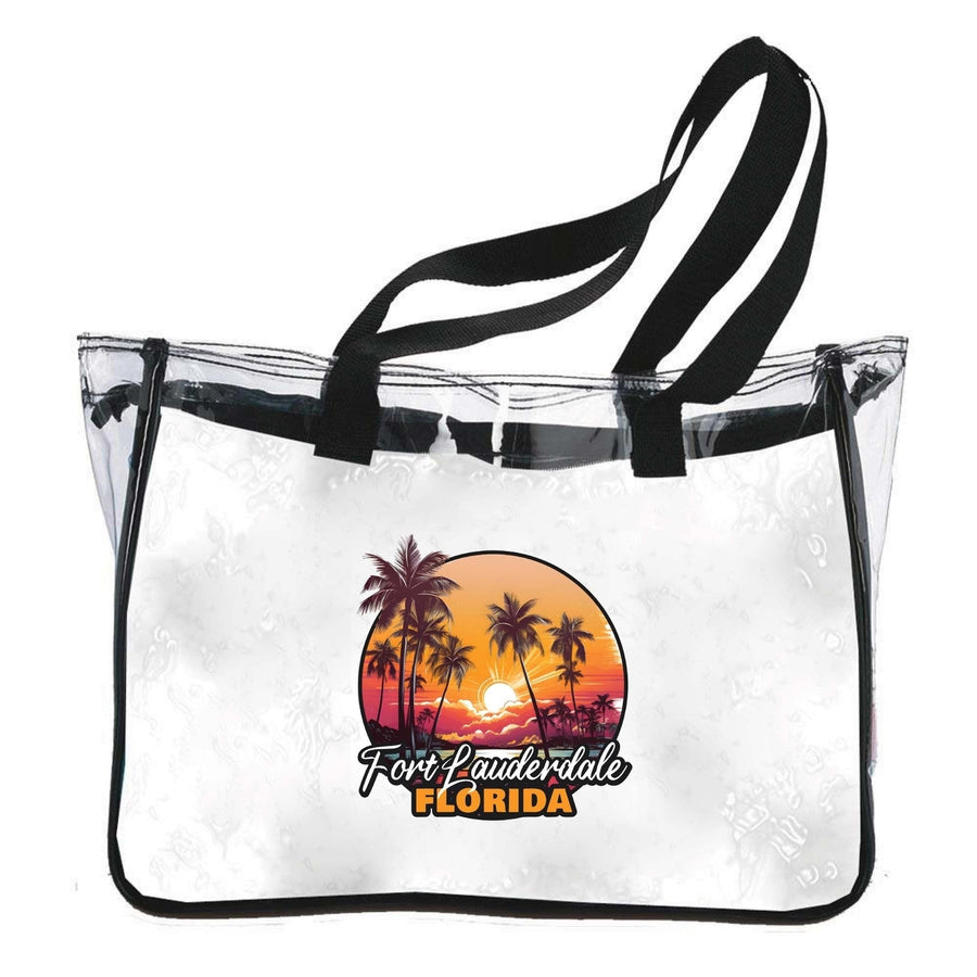 Fort Lauderdale Florida Design A Souvenir Clear Tote Bag Image 1