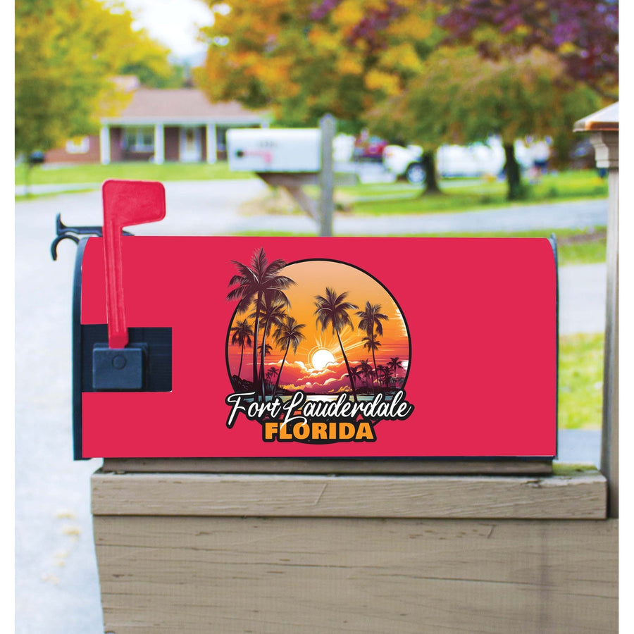 Fort Lauderdale Florida Design A Souvenir Magnetic Mailbox Cover Image 1