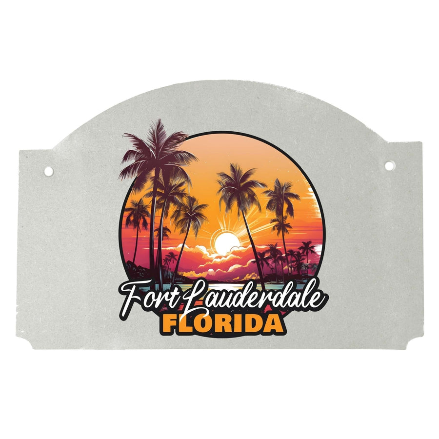 Fort Lauderdale Florida Design A Souvenir Wood sign flat with string Image 1