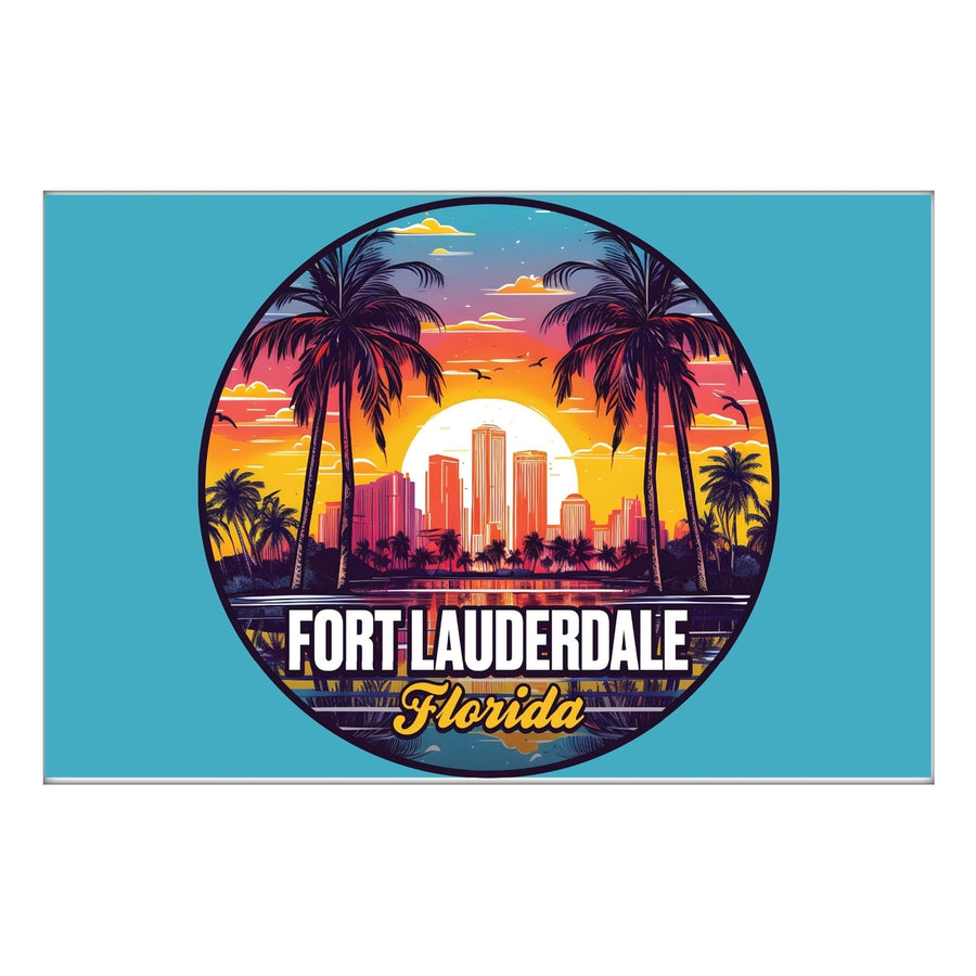 Fort Lauderdale Florida Design B Souvenir 2x3-Inch Fridge Magnet Image 1