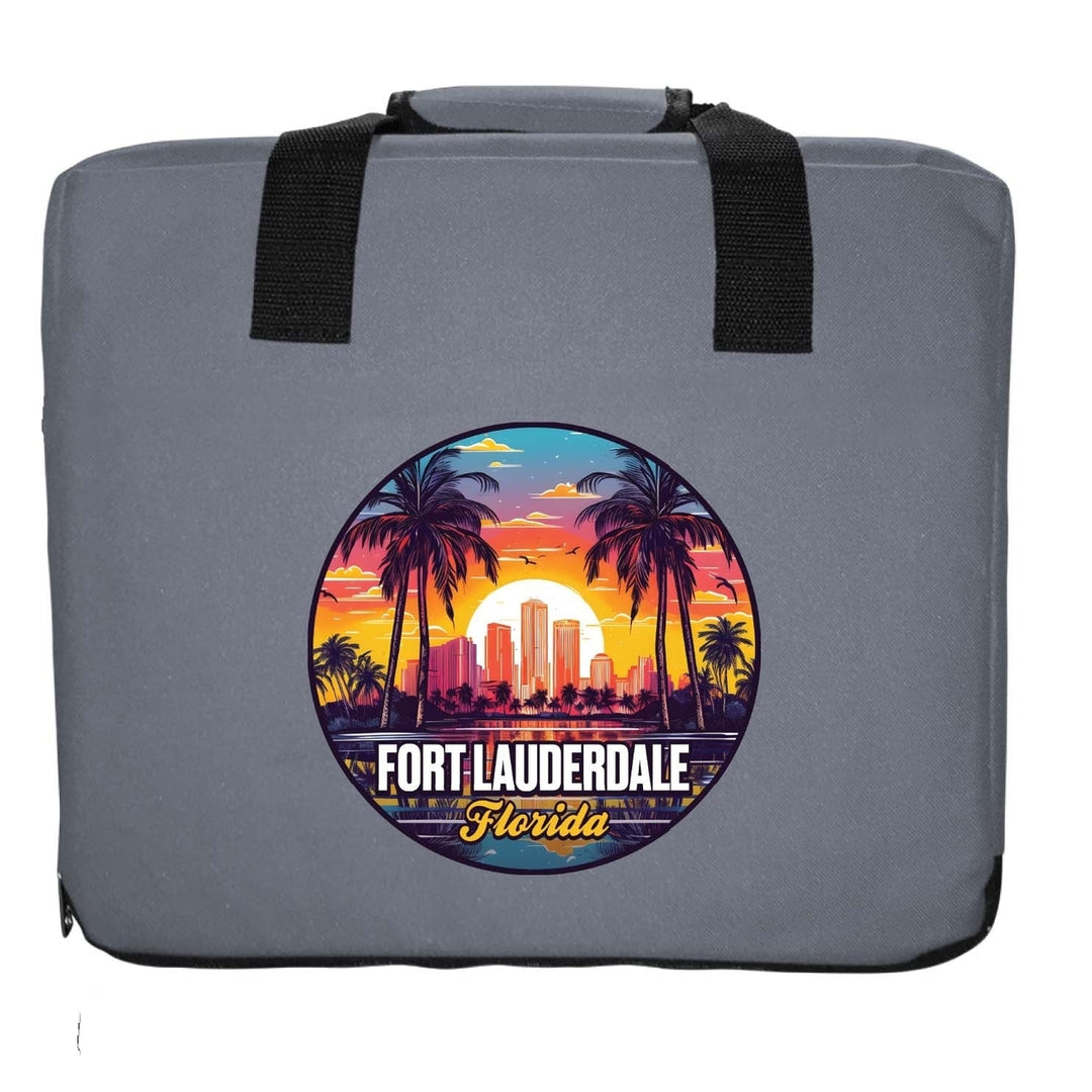 Fort Lauderdale Florida Design B Souvenir Destination Seat Cushion Image 2