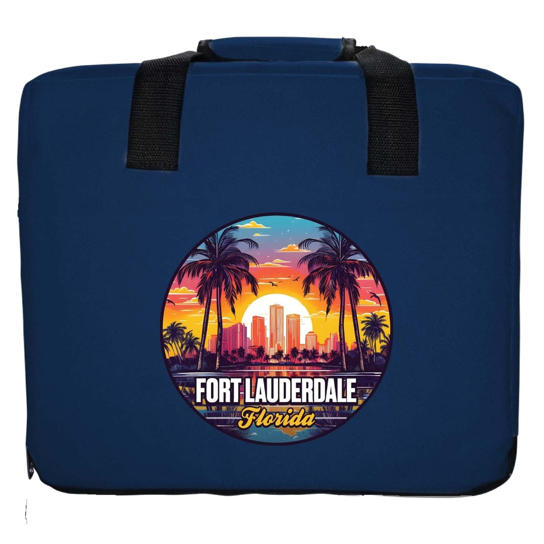 Fort Lauderdale Florida Design B Souvenir Destination Seat Cushion Image 4