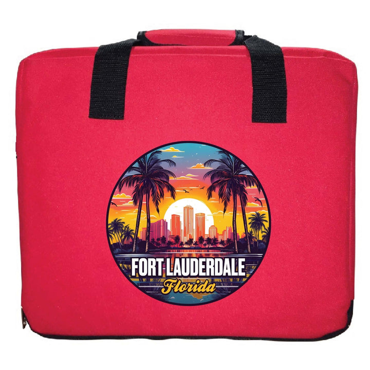 Fort Lauderdale Florida Design B Souvenir Destination Seat Cushion Image 4