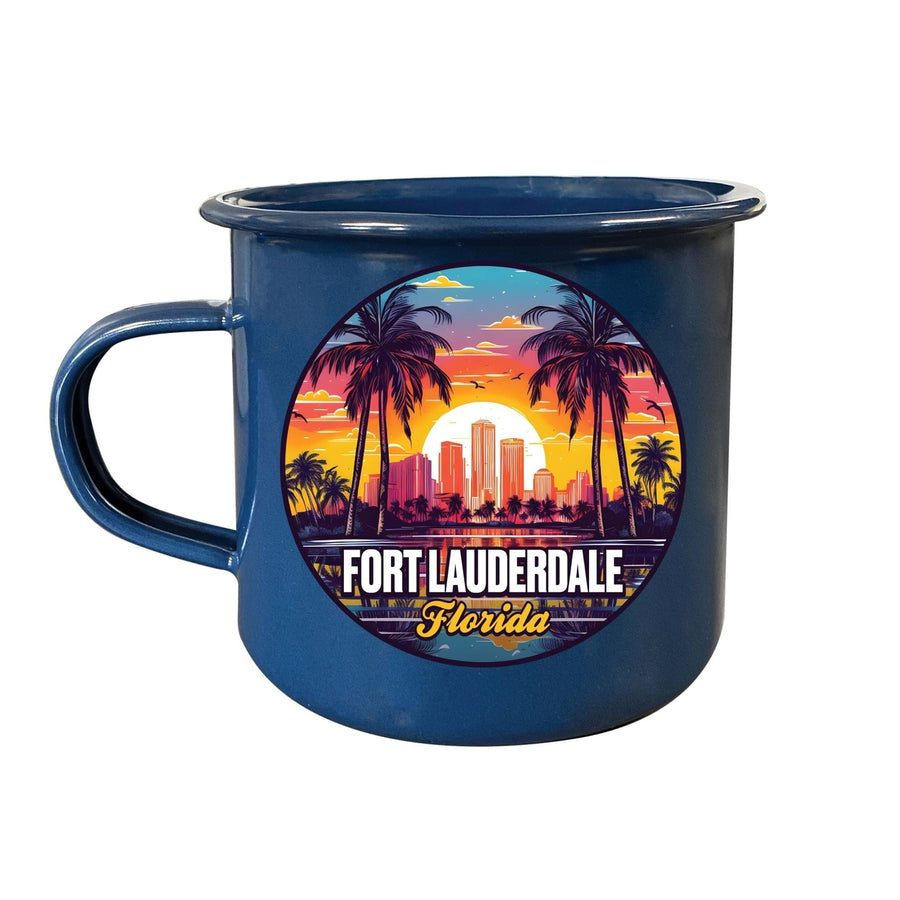 Fort Lauderdale Florida Design B Souvenir Tin Camper Coffee Mug Image 1