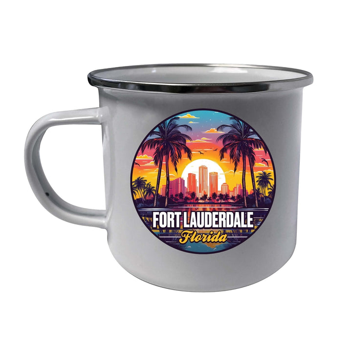 Fort Lauderdale Florida Design B Souvenir Tin Camper Coffee Mug Image 2