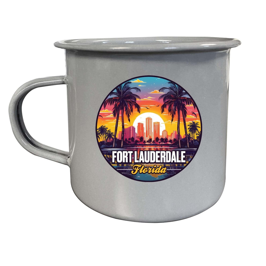 Fort Lauderdale Florida Design B Souvenir Tin Camper Coffee Mug Image 3