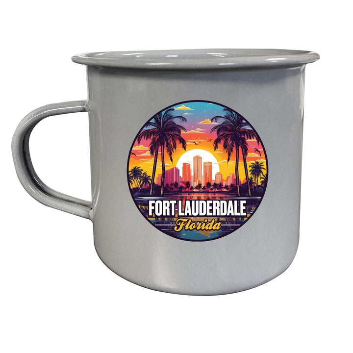 Fort Lauderdale Florida Design B Souvenir Tin Camper Coffee Mug Image 1