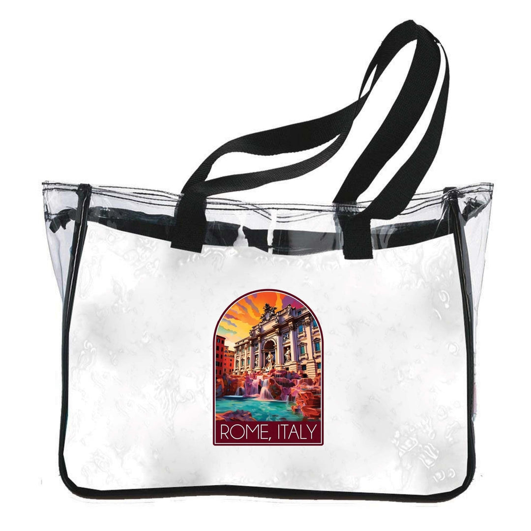 Rome Italy Design B Souvenir Clear Tote Bag Image 1