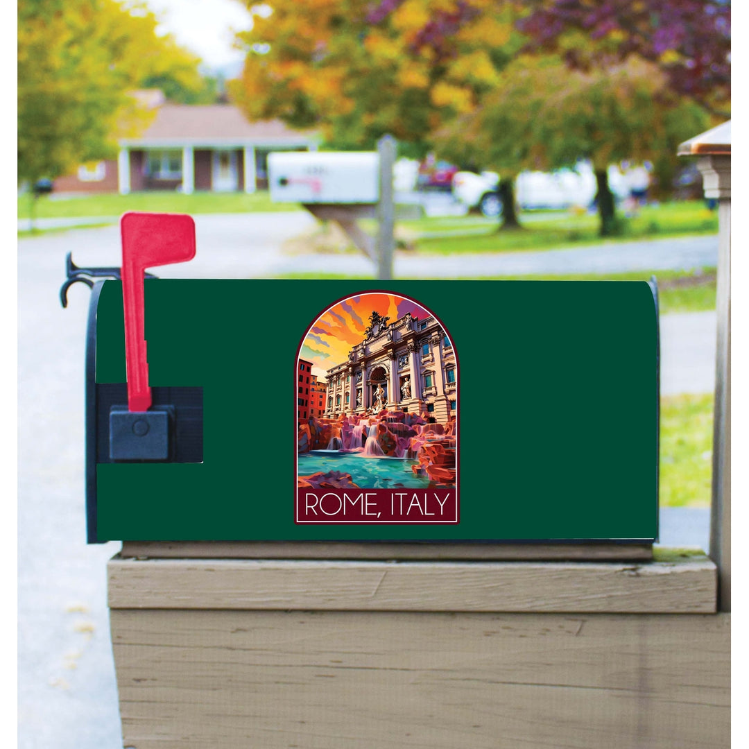 Rome Italy Design B Souvenir Magnetic Mailbox Cover Image 1