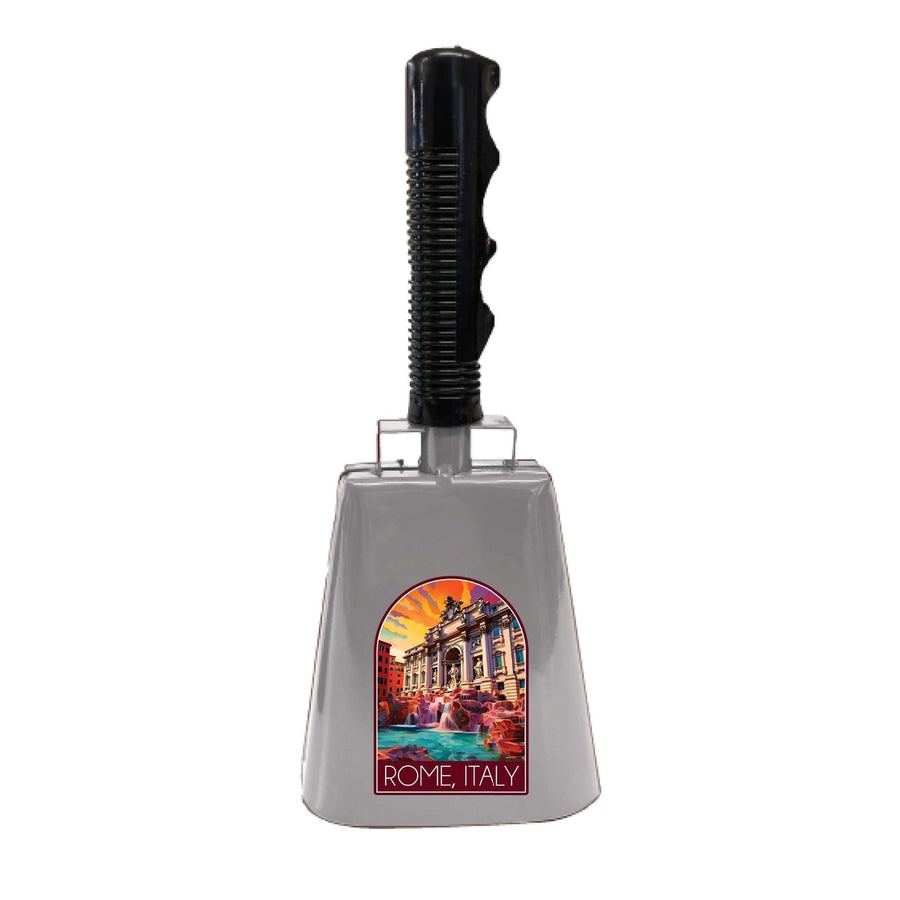 Rome Italy Design B Souvenir Destination Cowbell Image 1