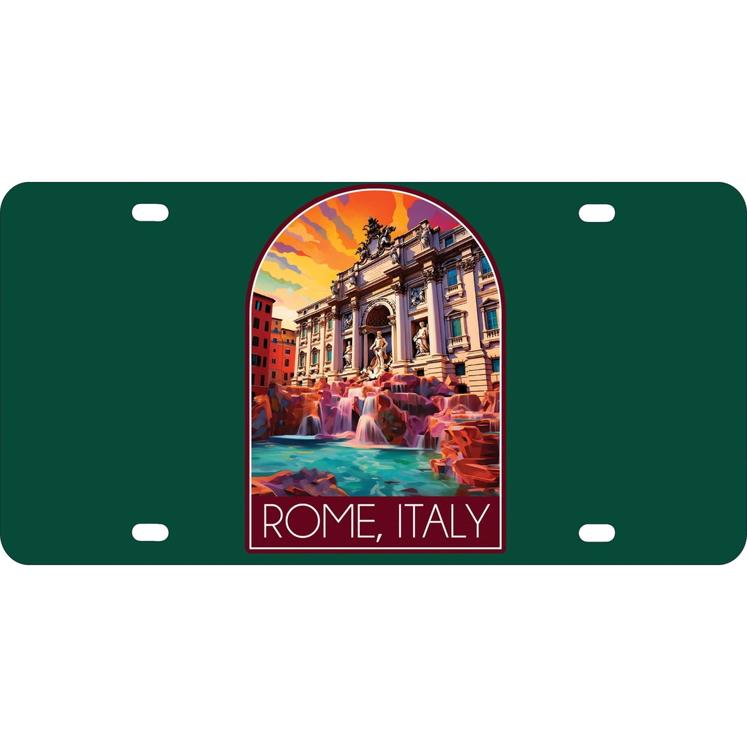 Rome Italy Design B Souvenir Metal License Plate Image 1