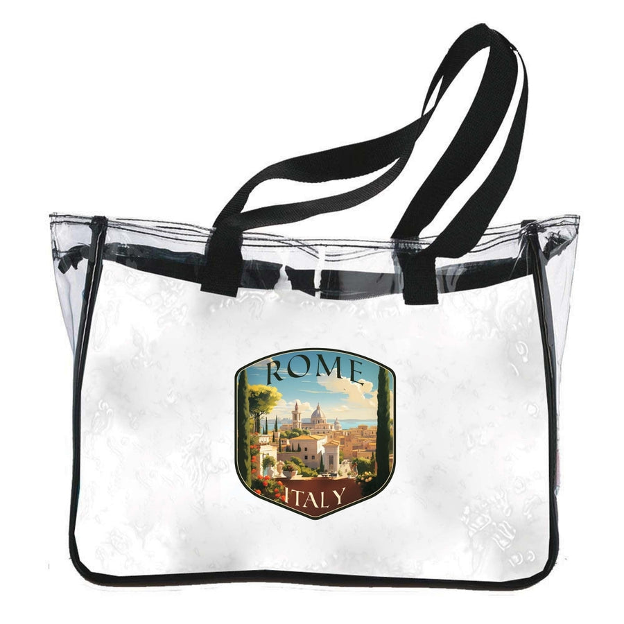 Rome Italy Design C Souvenir Clear Tote Bag Image 1