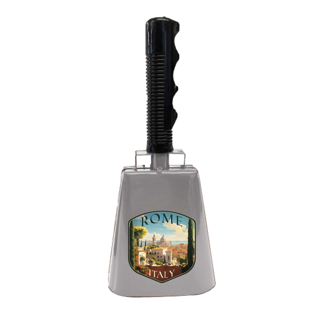 Rome Italy Design C Souvenir Destination Cowbell Image 1