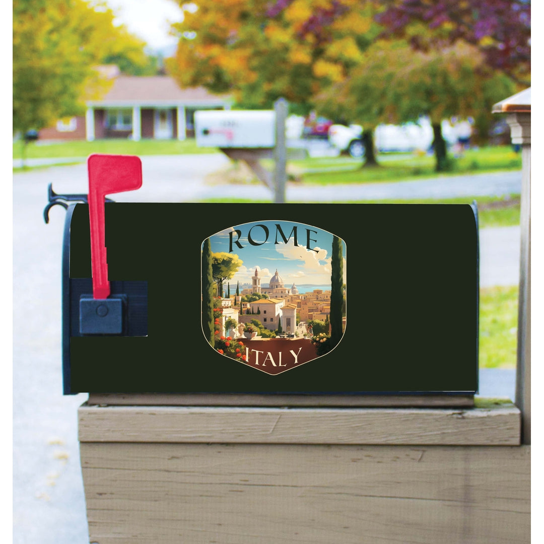 Rome Italy Design C Souvenir Magnetic Mailbox Cover Image 1