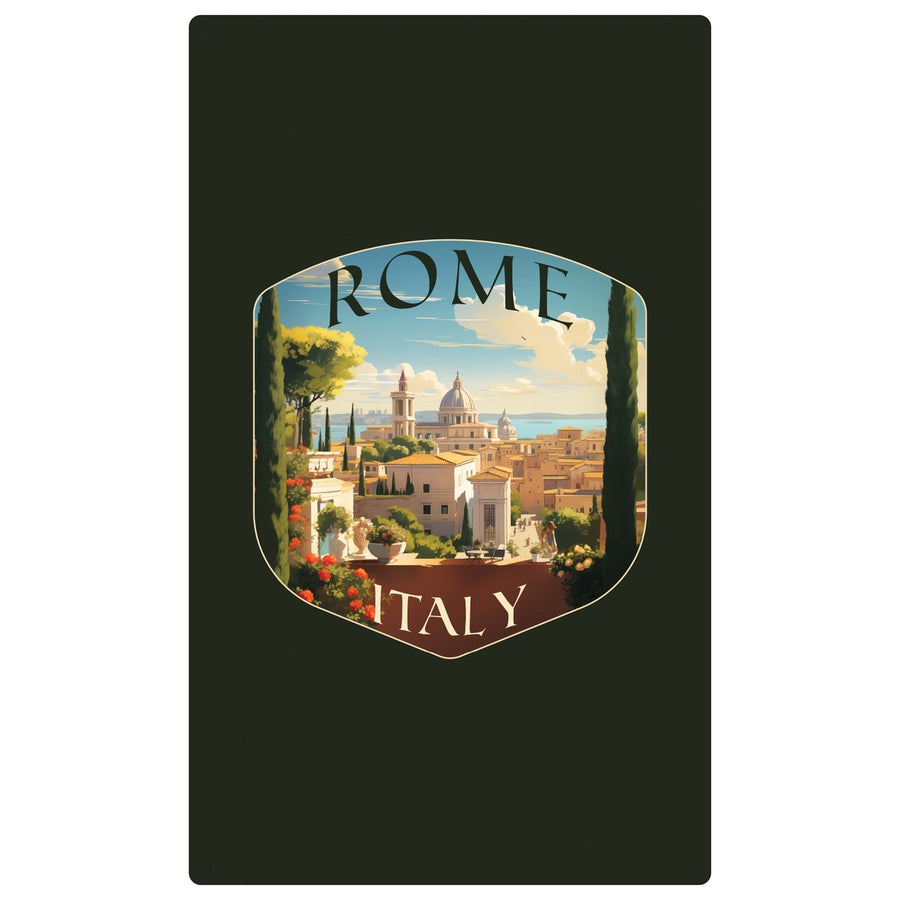 Rome Italy Design C Souvenir Metal Sign 9 x 15 Image 1