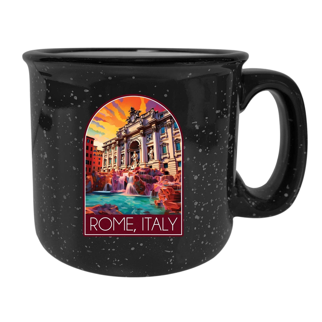 Rome Italy Design B Souvenir 16 oz Ceramic camping mug Image 1