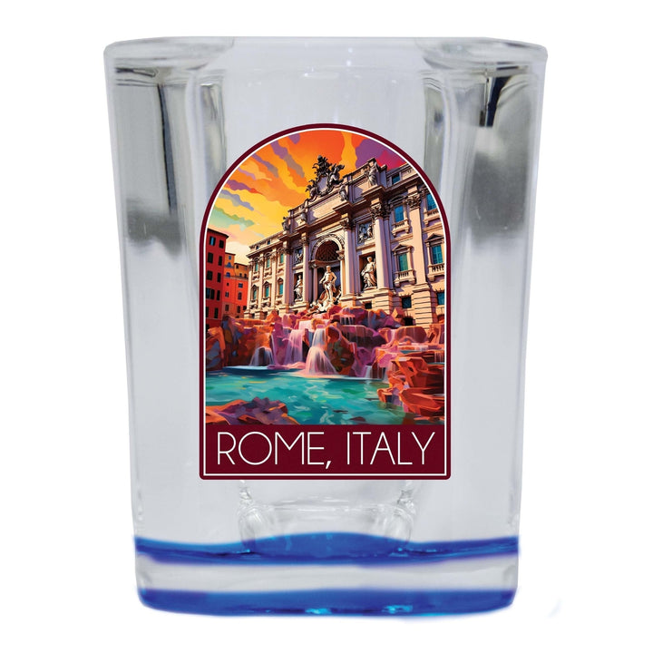 Rome Italy Design B Souvenir 2 Ounce Shot Glass Square Image 1