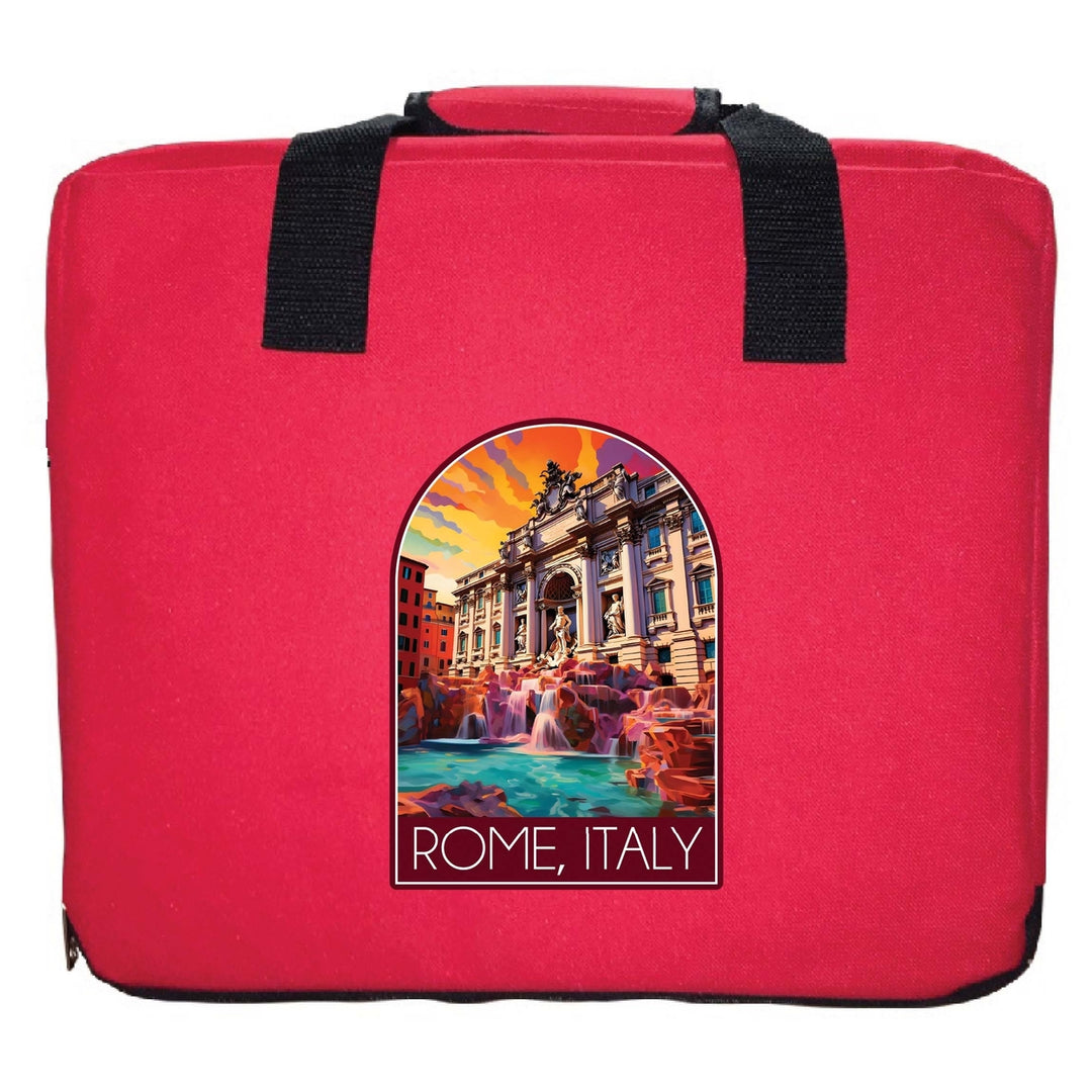 Rome Italy Design B Souvenir Destination Seat Cushion Image 1