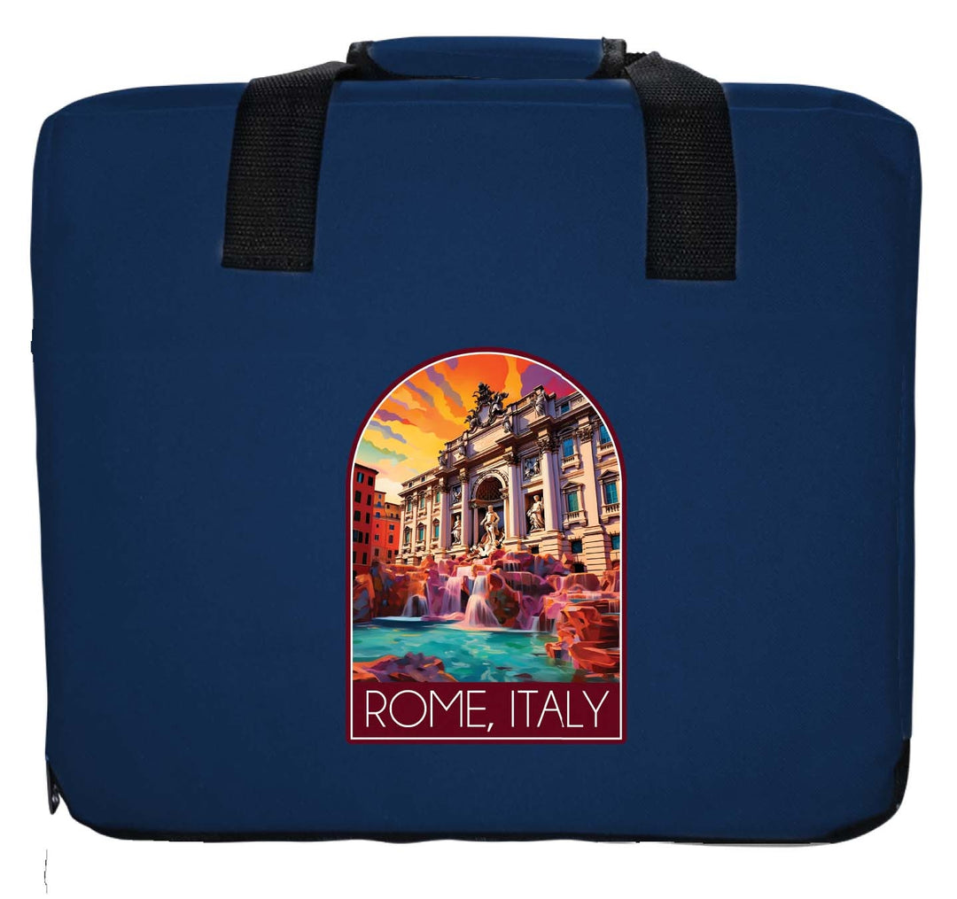 Rome Italy Design B Souvenir Destination Seat Cushion Image 2