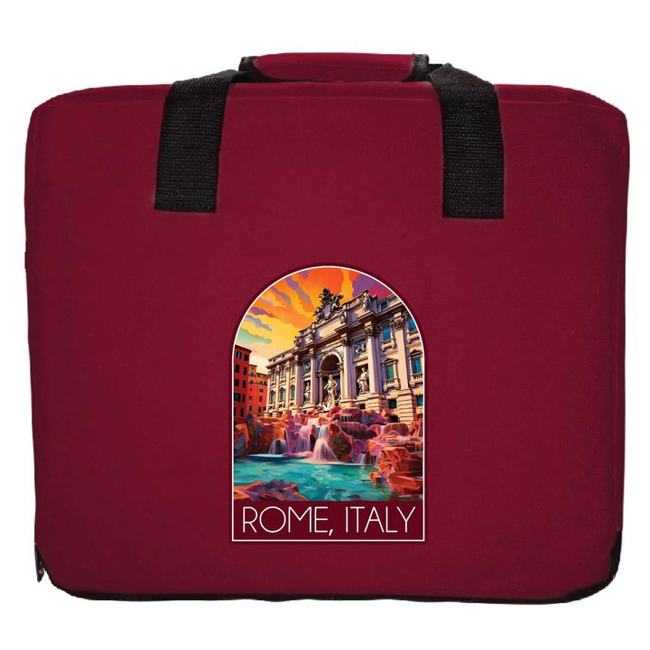 Rome Italy Design B Souvenir Destination Seat Cushion Image 3