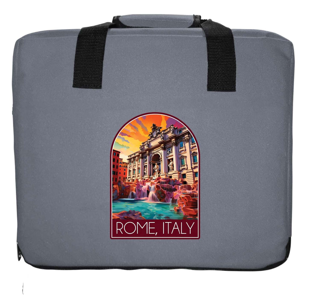 Rome Italy Design B Souvenir Destination Seat Cushion Image 4