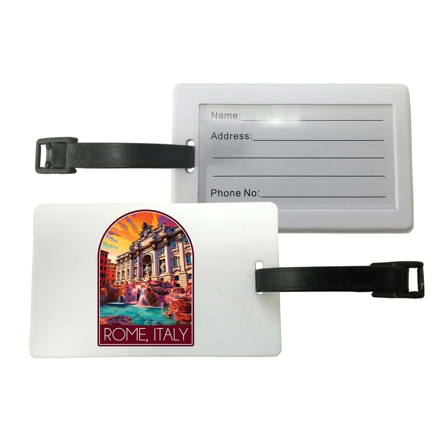 Rome Italy Design B Souvenir Luggage Tag Image 1