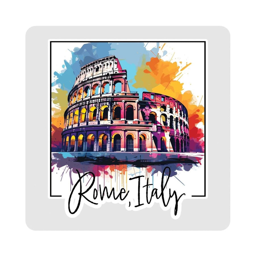 Rome Italy Design A Souvenir 4x4-Inch Coaster Acrylic 4 Pack Image 1