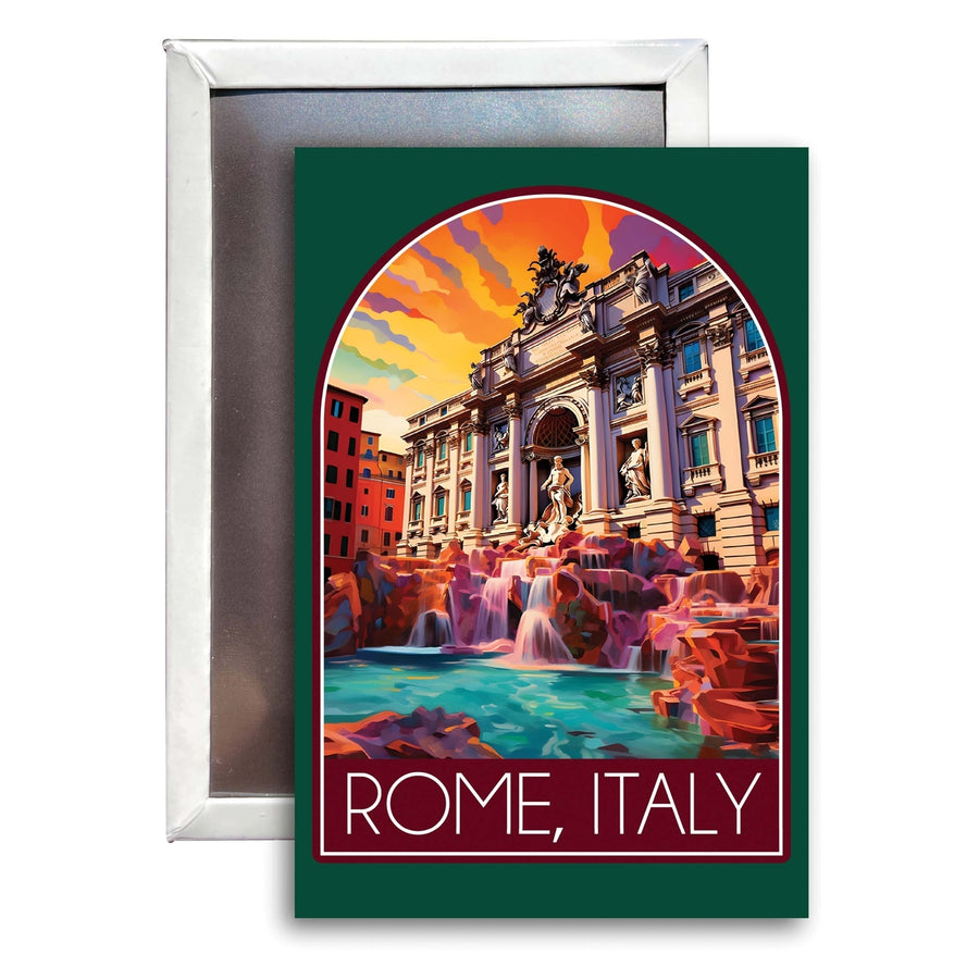 Rome Italy Design B Souvenir Refrigerator Magnet 2.5"X3.5" Image 1