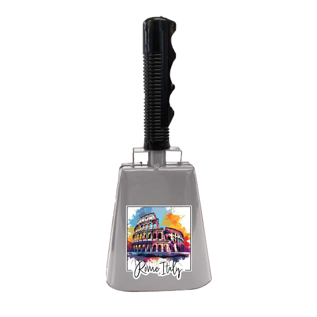 Rome Italy Design A Souvenir Destination Cowbell Image 1